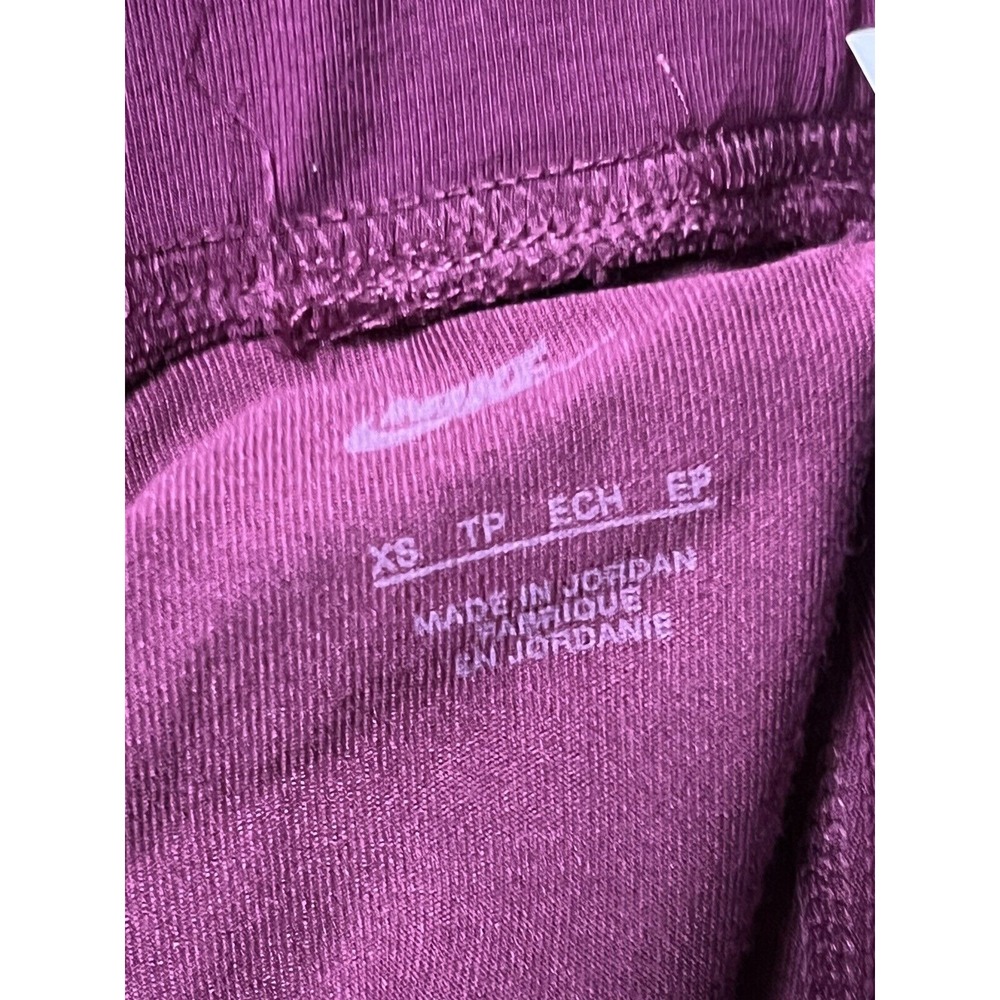 NIKE Womens purple Cotton Leggings‎ Size Extra Small XS - Picture 7 of 7